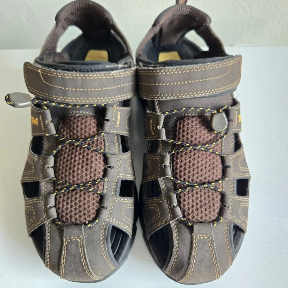Teva Mens Omnium Brown Closed Toe Hiking Water Sandals 1001116 Size 8‎ Forebay
